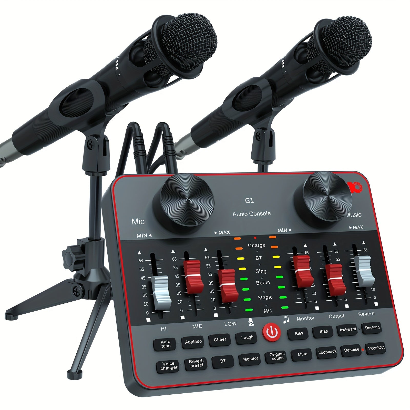 TEMU Kol, Singing Gaming Controller Equipment, Studio Professional Recording, Electronic Music Mixer Power Conditioner Karaoke Machine, Dynamic