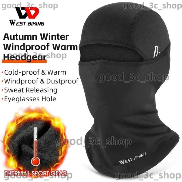 Ski Mask Fashion Face Masks Neck Gaiter WEST BIKING Winter Warm Tactical Balaclava Cycling Hiking Hat Motorcycle MTB Windproof Full Face Mas