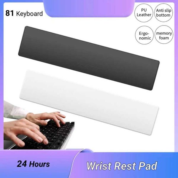 81 Keys Keyboard Mouse Wrist Rest Pad Comfortable Leather Wrist Protection Pad Soft Memory Foam Hand port Game AccessoriesC250114