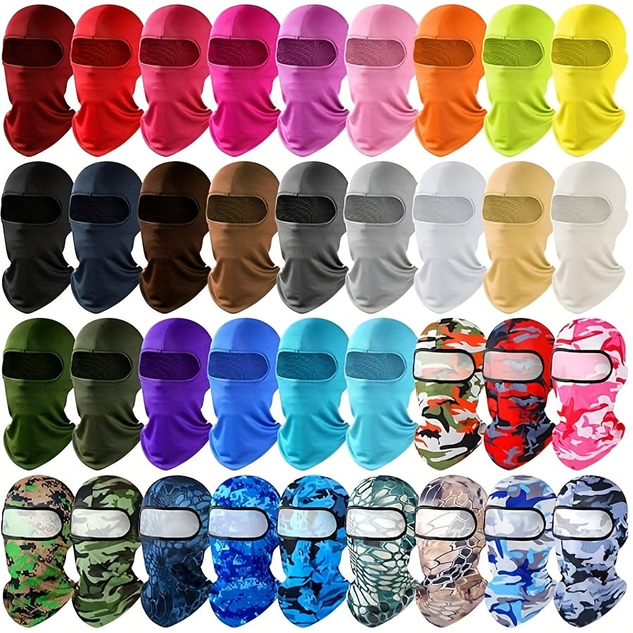 TEMU 36pcs Balaclava Face Mask Cover Windproof Face Protective Cover For Outdoor Sports Motorcycle Riding Fishing , Christmas Halloween Thanksgiving