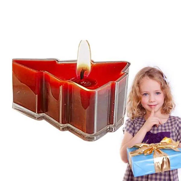 Christmas Tree Scented Candle Small Tree Shaped Candles Christmas Teght Candles Compact Aromatherapy Candles Home DecorationC241214