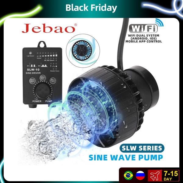 Water Pumps Jebao SLW Series Aquarium Filter Fountain 24V 5W 10W 20W 30W For Fish Tank Garden Aquariums Accessoires 221128