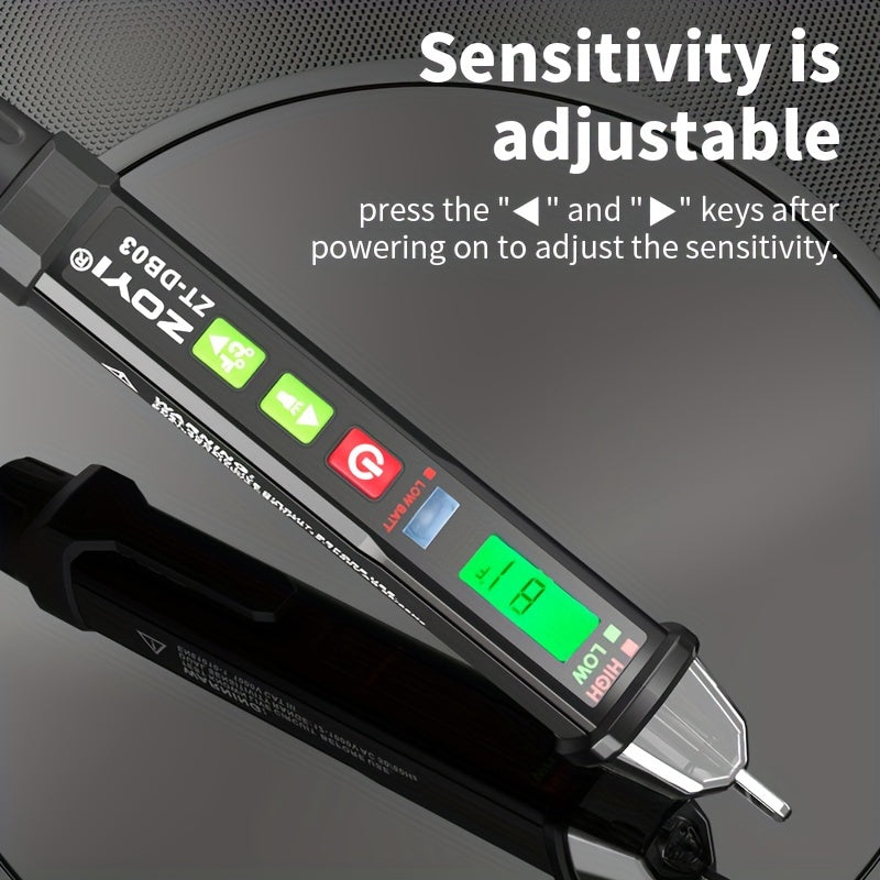 TEMU Zotek Zt-db03 Voltage Tester With Ambient Temperature Display Non Contact Voltage Tester Multi-range Electrical Tester Live-null Line