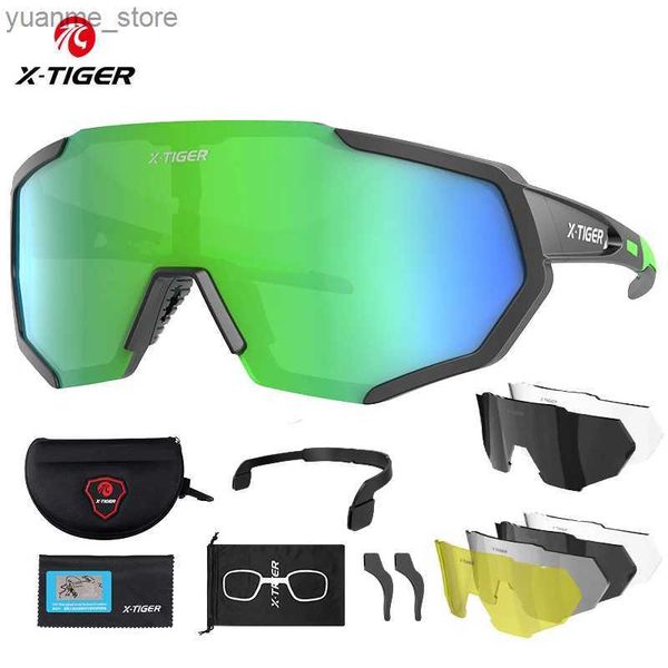 Outdoor Eyewear X-TIGER Cycling Glasses Polarized Outdoor Sports Men Sunglasses With Myopia Frame Bicycle Glasses Mens Women Cycling Eyewear