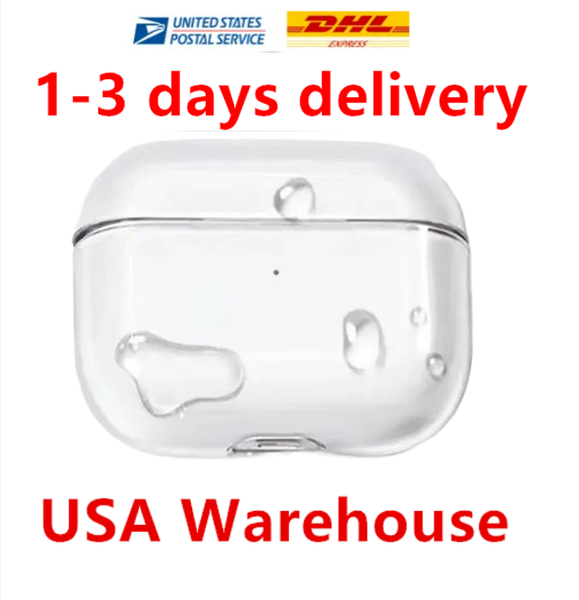 US Warehouse Stock For Apple AirPods 4 AirPods pro 2 Headphone Accessories Silicone Protective Headphone Cover Wireless Charging Shockproof