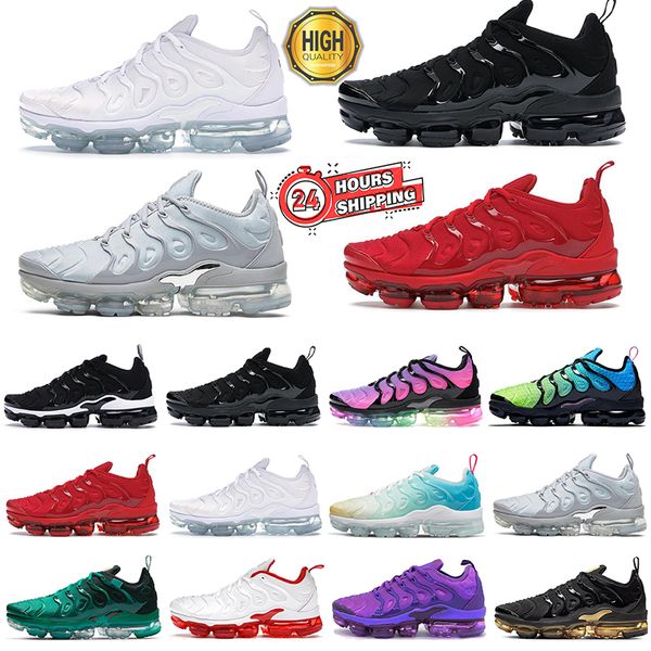 outdoor running shoes plus 3 tn terrascape mens women triple white Atlanta black White Red Coquettish Purple Betrue womens Breathable sneake
