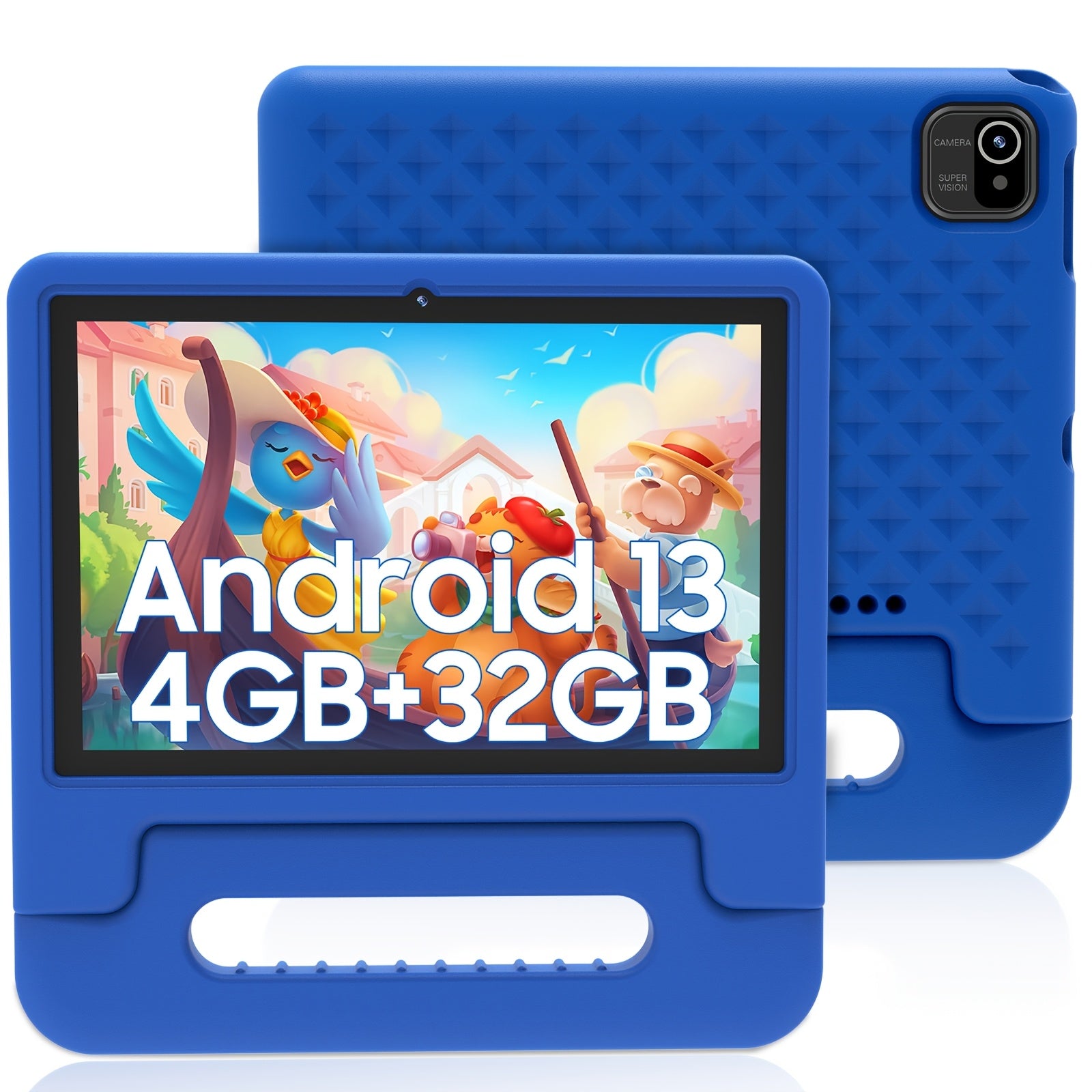 TEMU 13 Tablet, 10.1-inch Kids Tablet, 1280*800, 4gb(2gb+2gb Expandable) Rom, 32gb , Wifi, 5000mah, Dual Camera, Parental Controls, Apps, Games,