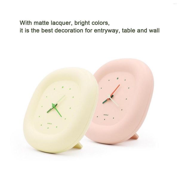 Wall Clocks Wall Clocks Bubble Clock Simple Living Room Bedroom Silent For Home Decoration Quartz Lovely Hanging Watch H250116