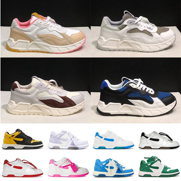 Out Of Office Trainers Designer Luxury Outdoor Shoes Women Mens Off Whitesneakers Loafers Platform Leather Rubber Green Dark Blue Black Casu