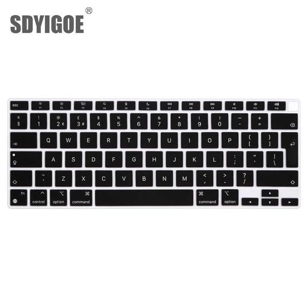 Keyboard Covers US-EU English Russian Spanish Hebrew Dustproof Keyboard Cover Suitable for Macbook Air 13 2019 2020 A2179 A1932 A2337 Touch