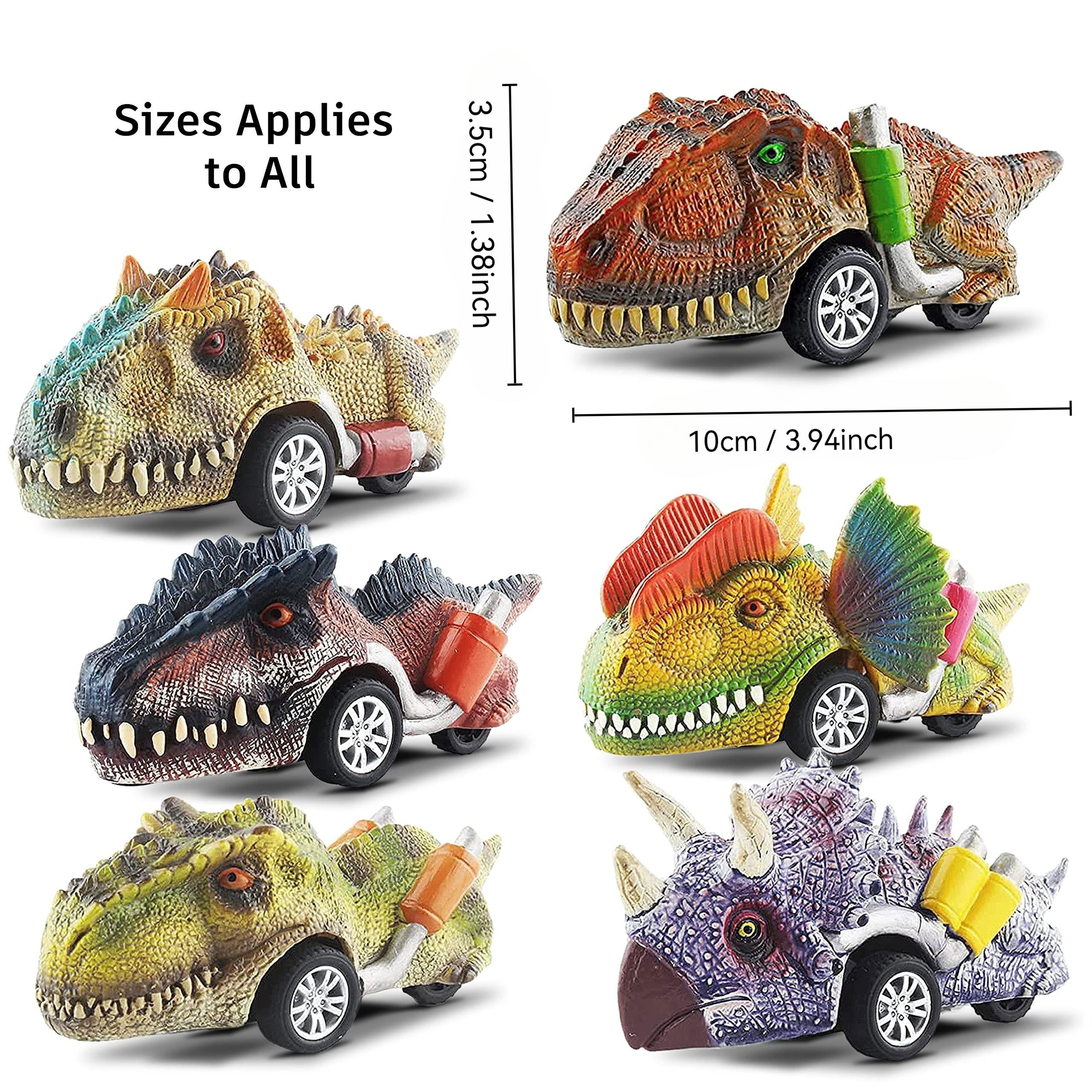 TEMU Dinosaur Toy Pull Back Cars: 6 Pack Dinosaur Toys For -5, Car For 3 Year Old Boys And Toddlers, Boy Toys Age 3, 4, 5 And Up, Dinosaur Games Boys