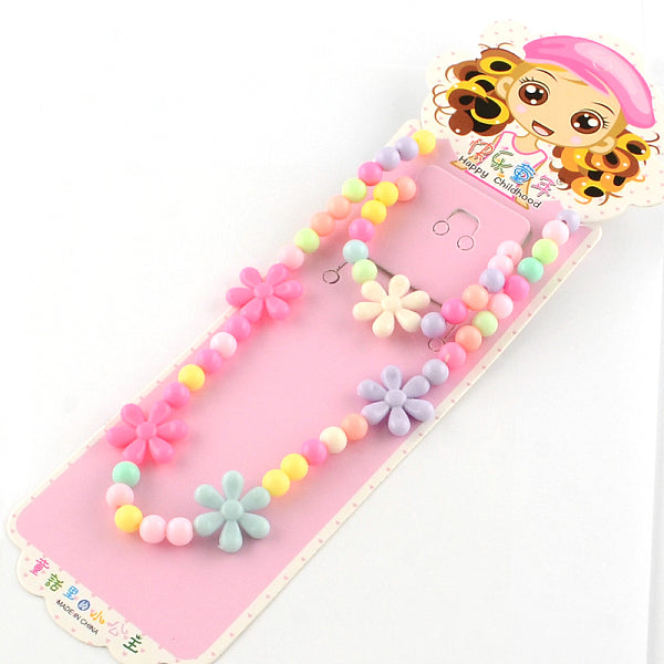 Flores collares pendientes de acrílico y sistemas de la joya de las pulseras del estiramiento