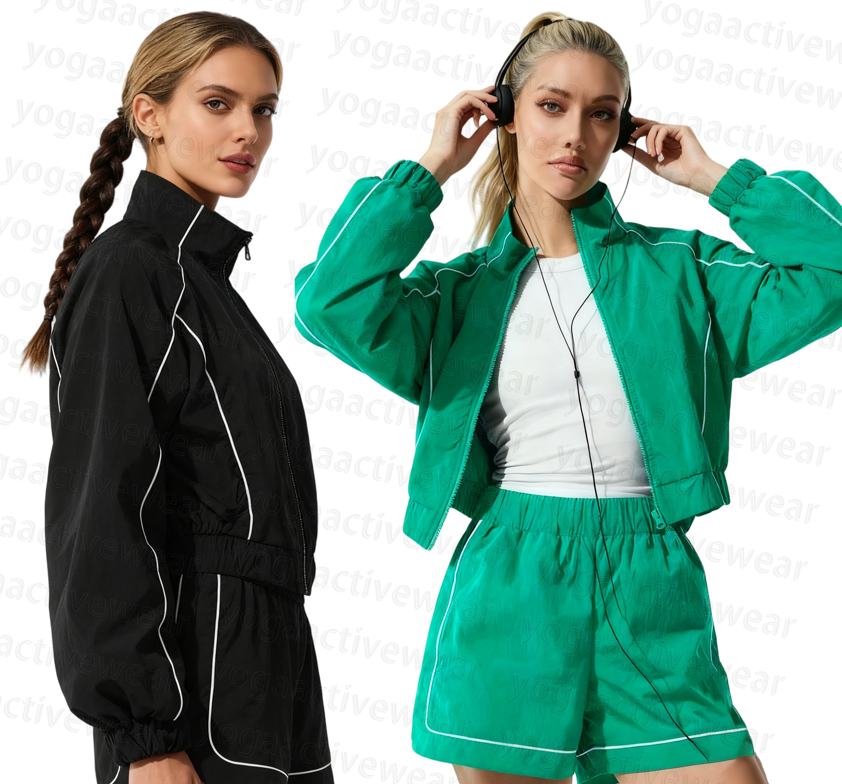 11A women clothes yoga set sports Wind Jacket Fashion Shorts Quick Dry Breathable Sports Fitness Daily Casual aloness Women Clothes