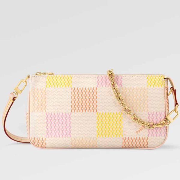 Women Clutch POCHETTE ACCESSOIRE Bags Luxury Designer handbag Alphabet Hobo Multi Functiona Purses candy Shoulder Crossbody Gold Chain Tote