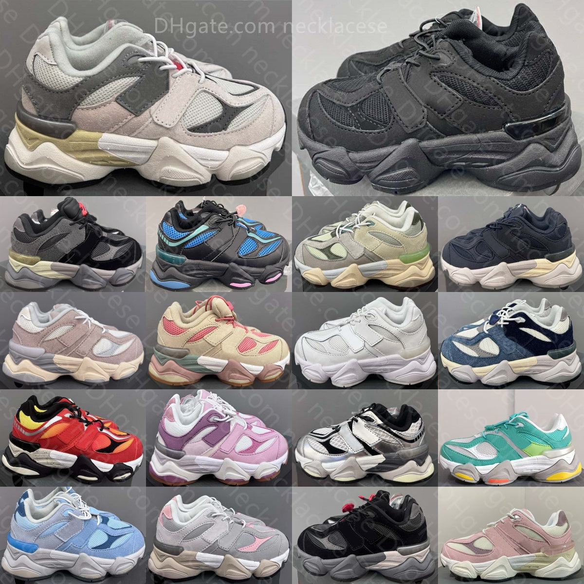 Kids Sneakers Running Boys Shoes Children Girls Vintage Sport Trainers Toddler Youth Black White Rain Grey Dark Blue Freshgoods Pink Sea Salt Rose N
