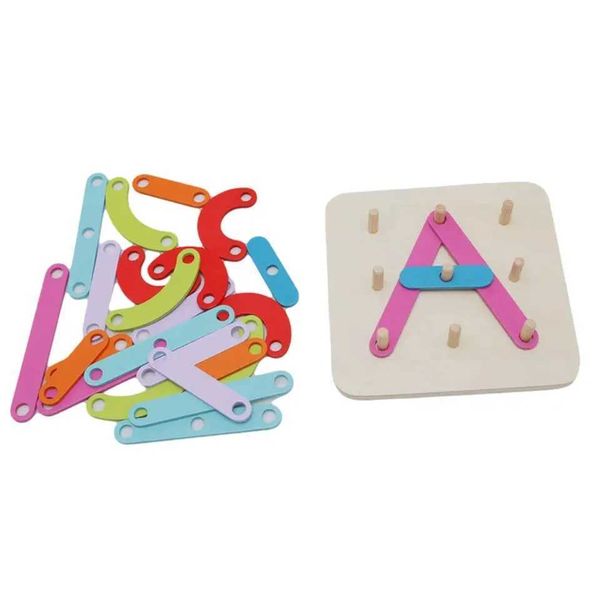 Blocks Toy Letter And Number Construction Set Educational Toys For Children Creative And Versatile Puzzle Wooden Toys For 4-6 YeT250117