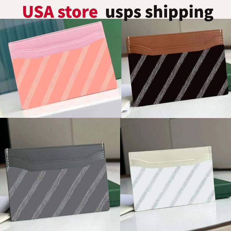card holders designer genuine leather mens designer women wallets mini wallet card holder coin purse designers plaid double letters with box usa sto