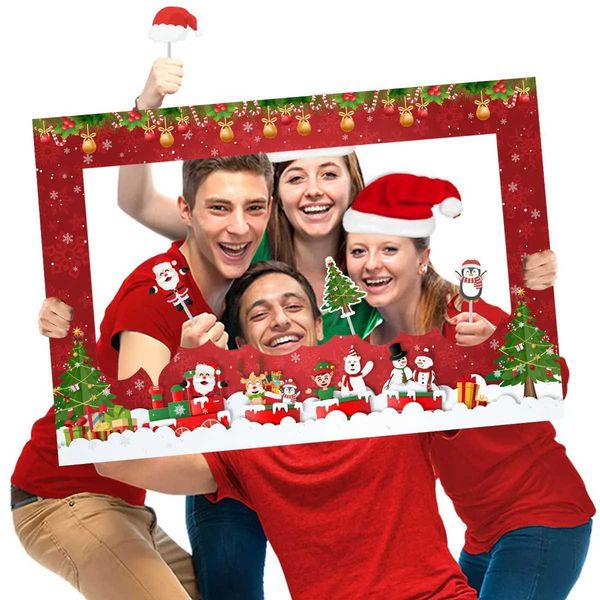 Christmas Photo Frame 2023 Merry Christmas Decorations for Home Navidad Cristmas Par Supplies Ornament Xmas Gift New Year 2024XJ241206