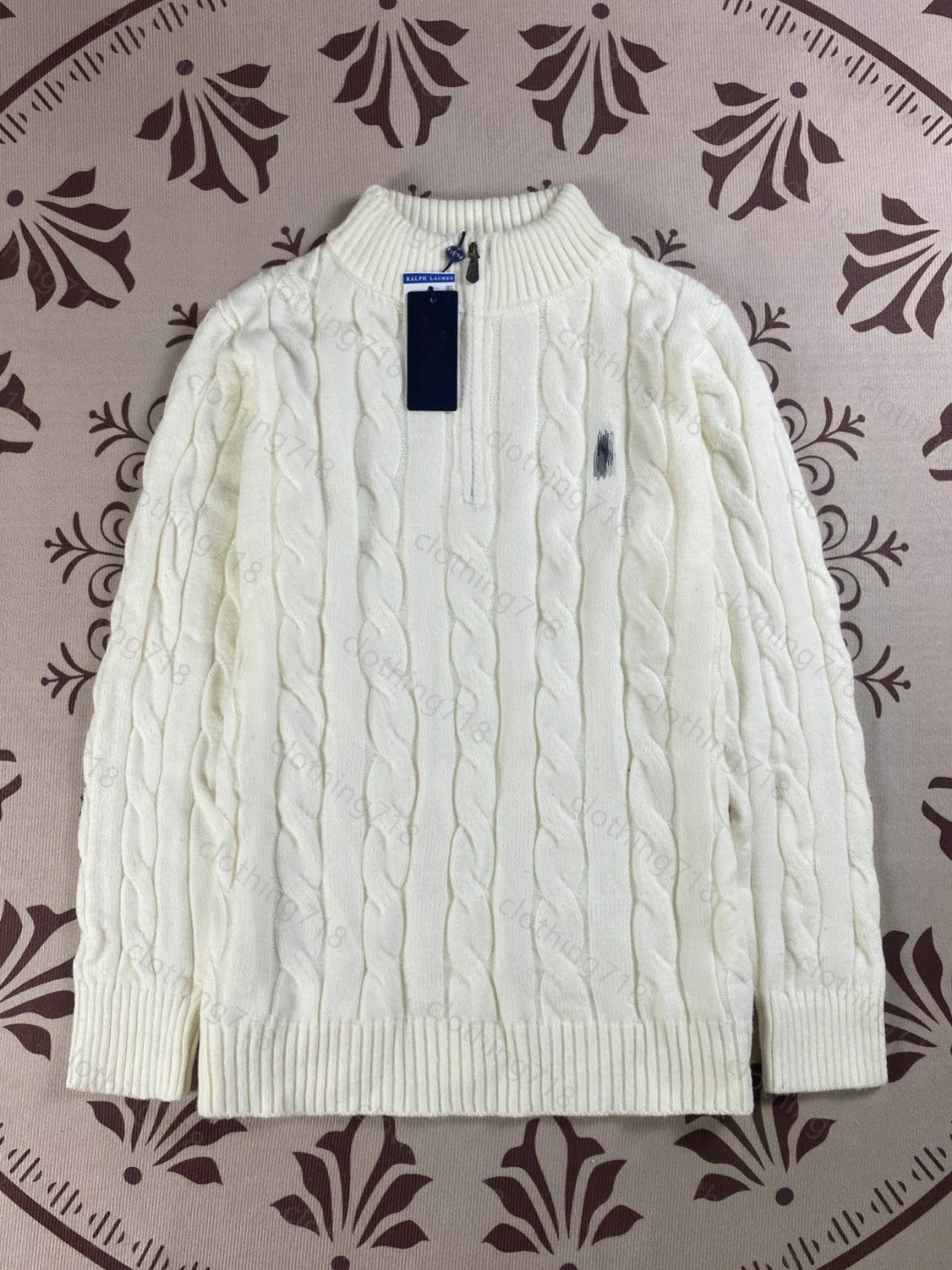 Designer sweater love&heart A embroidery woman lover cardigan knit round neck high collar womens fashion letter white black long sleeve clothing pul