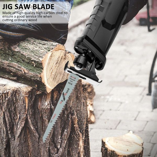 5Pcs HCS Reciprocating Saw Blade Effective Saw Blade BI-Metal Handsaw Wood Pruning Cutting Jigsaw Blade Woodworing Hand Tools