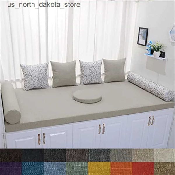 Cushion-Decorative Pillow Bay Window Seat Pad Custom Size Cushions Washable Removable Non-Slip Window Seat Cushion for Bench-Swing-Long Chai