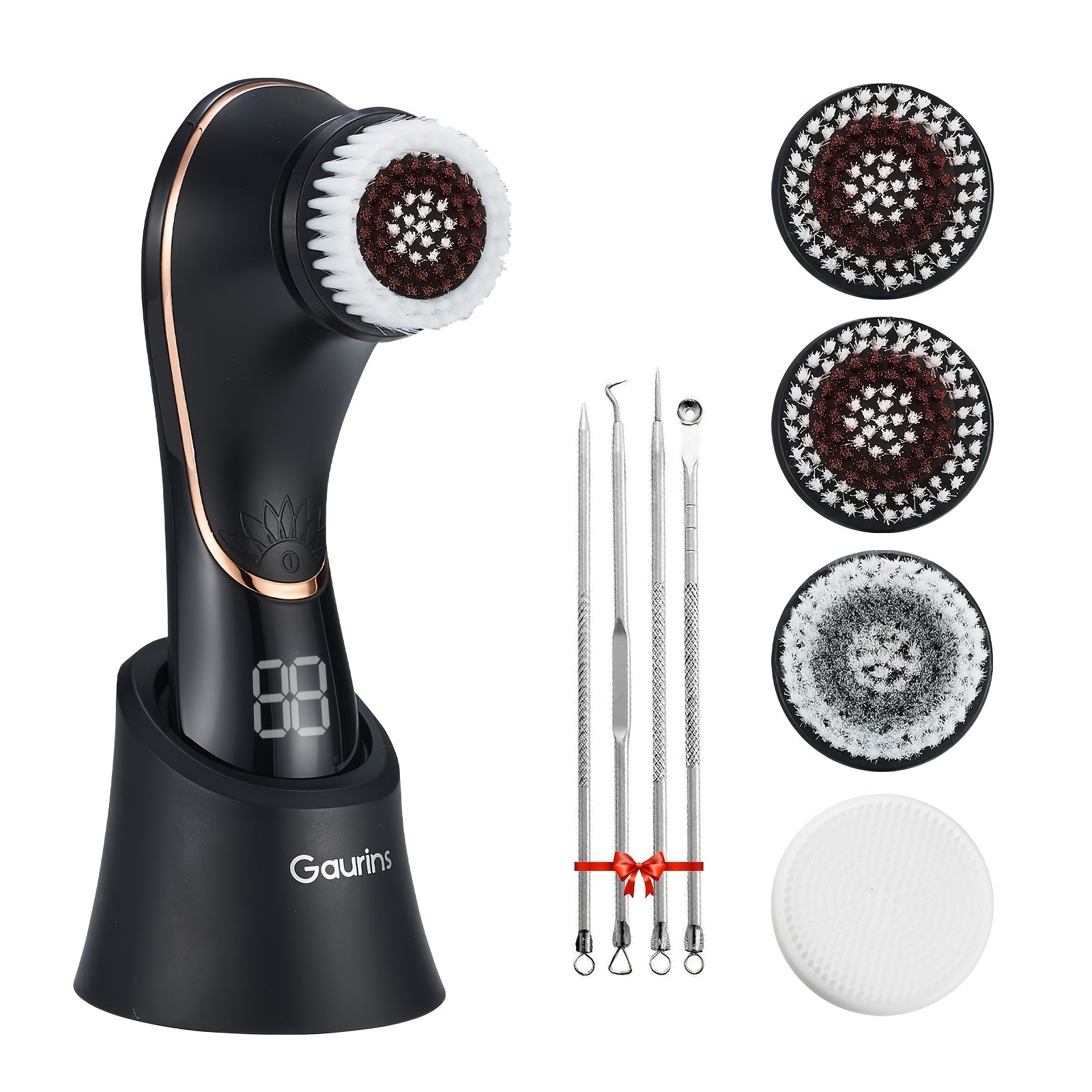 TEMU Facial Cleansing Brush Scrubber Rechargeable Electric Spin Cleanser Device For Exfoliating, Massaging And Deep Cleansing Removing , Massaging