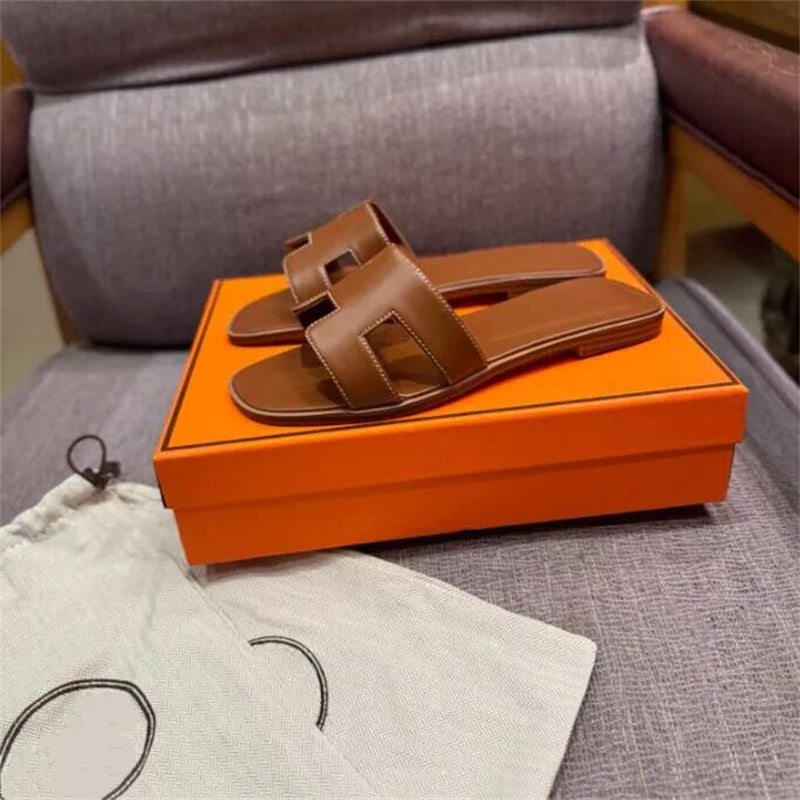 oran women designer sandals platform slides sandale slipper shoes bottom fur flip flops summer casual beach sandal real leather top quality with box