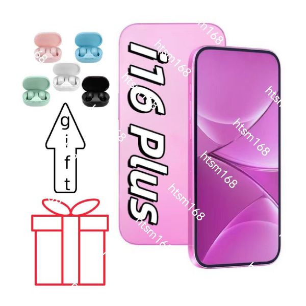 New i16 Plus: Stylish Android Smartphone with Advanced Camera System and Large 6.7&quot; Screen - Headphones Included