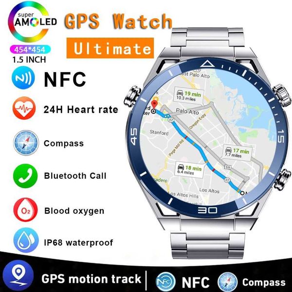 Smart Watches 2024 New NFC ECG+PPG Bluetooth Call Smartwatch Men GPS Tracker Motion Bracelet Fitness For Android iOS Watch Man Smart Watch M