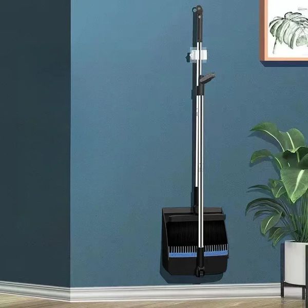 Household folding broom dustpan set Soft brush whisk broom strip non-stick hair sweeping cleaning and scraping 250120