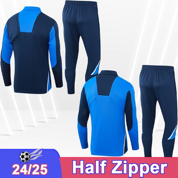 24 25 PEPE Training Wear Kit Suit Soccer Jerseys MARCANO F. CARDOSO GALENO MARIO T. MARTINEZ EVANILSON Half Zip Football Shirts