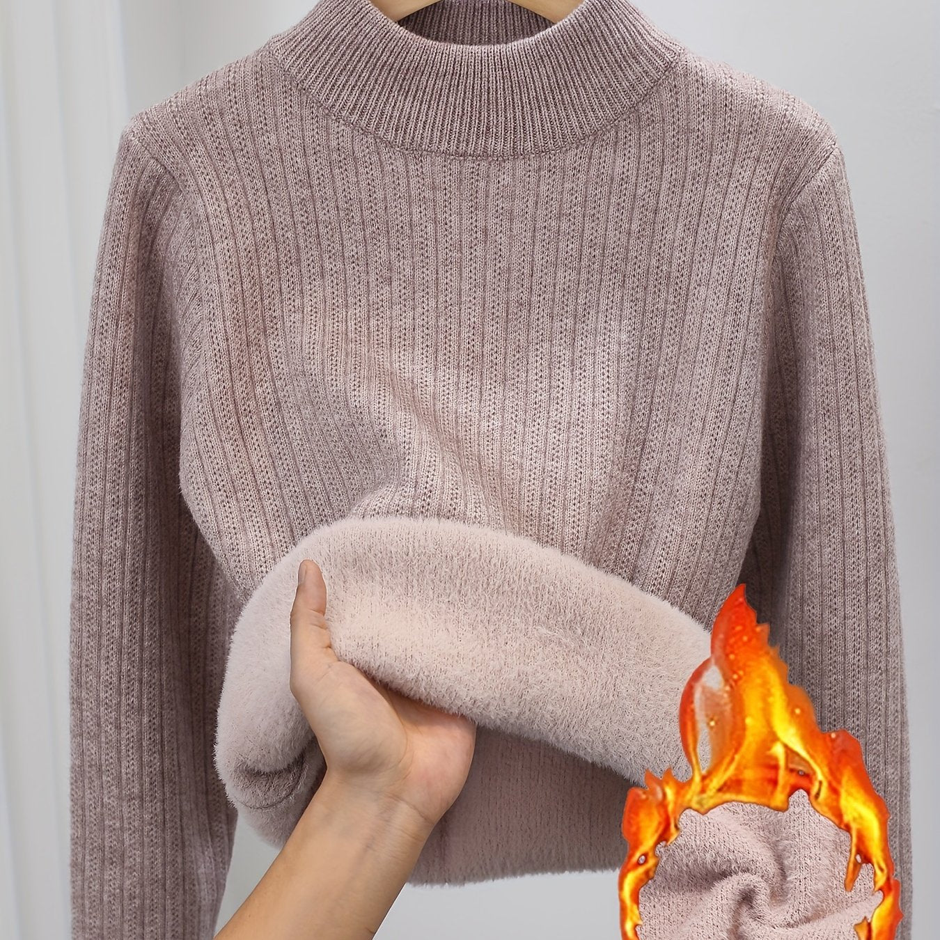 TEMU 2025 New Knitted Sweater,soft And Cozy, Autumn And Winter Knitting.