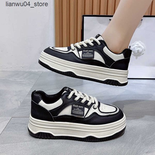 Casual Shoes Autumn Winter Womens Colorblock Sneakers Plush Thick Soles Sports Leisure Free Shipping H250110