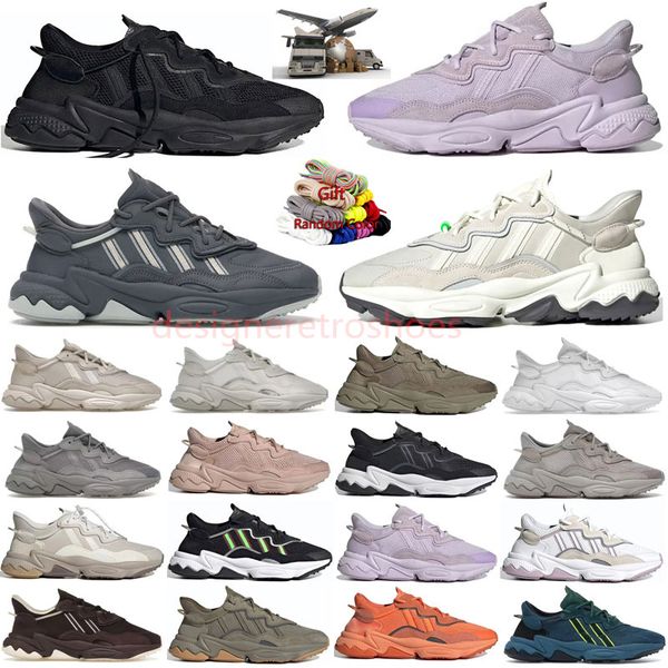 Designer sports Ozweego OG Casual Shoes Pale Nude Trace Cargo Core Black Bliss Knit Cloud White Red Grey Ash Pearl Chalk Men Women Running S