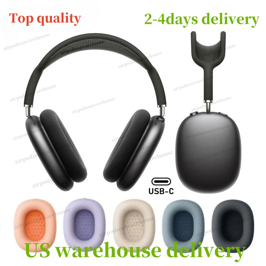 for airpods Max Headphones Metal shell with ANC Wireless headphones Accessories Solid Silicone case Airpodspro Max 2 3 4 Headphone Smart Case popup