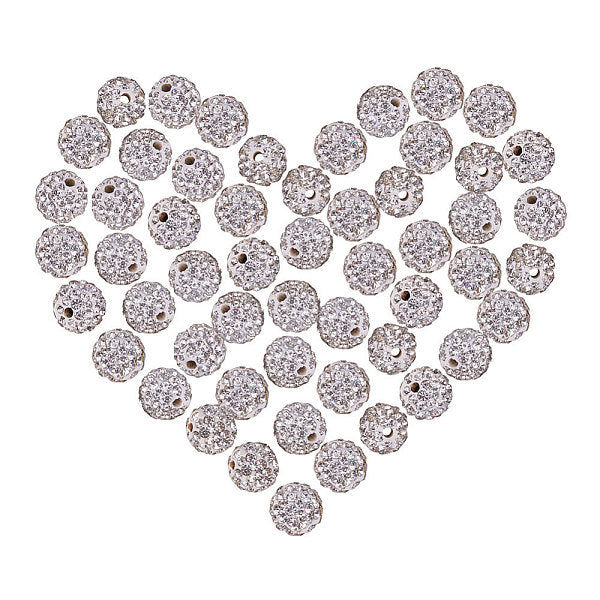 Polymer Clay Pave Rhinestone Beads