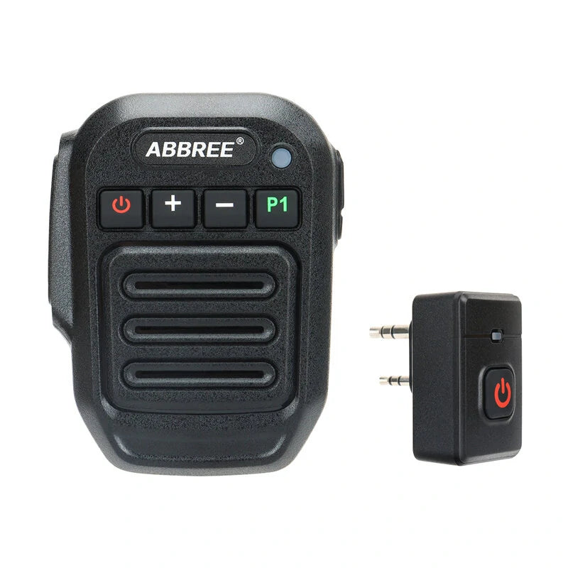ABBREE Walkie Talkie Wireless bluetooth Handheld Speaker Mic Shoulder Microphone for BaoFeng Quansheng Two Way Radio Acc