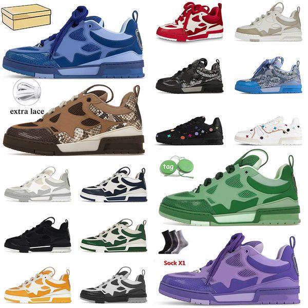 Daily Dressing virgil Designer Sneakers Outdoor Sports Style skate Sneakers Upper Printed Decoration Non slip Sole Mens High Quality Sneaker