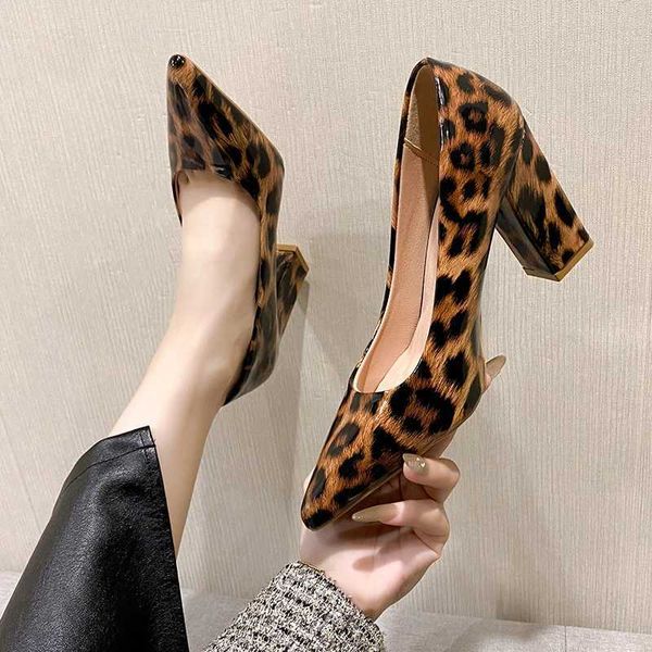 Sapatos de leopardo wen grossa h zapatos leopardo mujer tênis de alto teto wens sexy high h wens high shoes z241227
