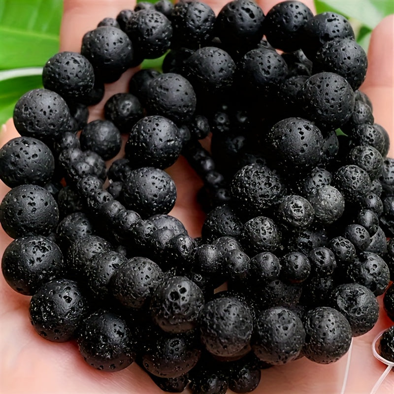 TEMU 4-6-8-10mm Beads - Round With Drilled Holes For Jewelry Making, Diy Bracelets, Necklaces, Earrings, Craft Supplies Accessories - 86-63-48-39pcs