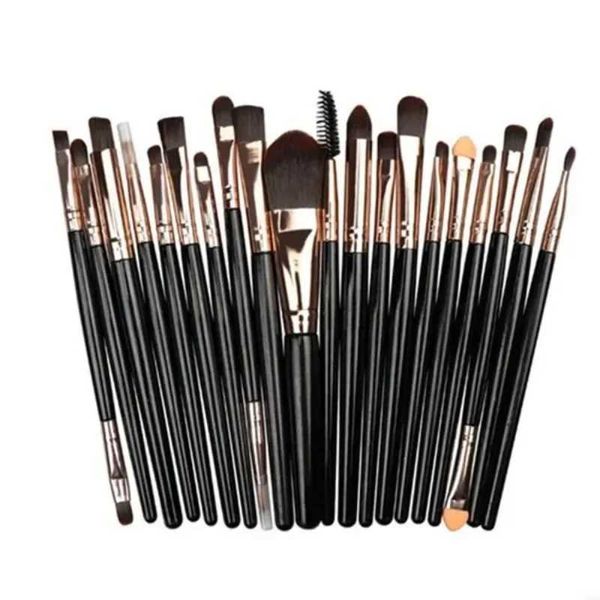 20 pieces of makeup brush set basic eye shadow mixed eyeliner eyelash makeup brush professional makeup brush tool W241113