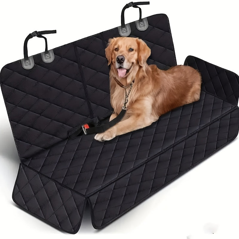 TEMU Back Seat Cover 60-40 Split Bench For Cars, Trucks, Suvs - Waterproof Easy Car Seat Protector Great For And Pet Dogs