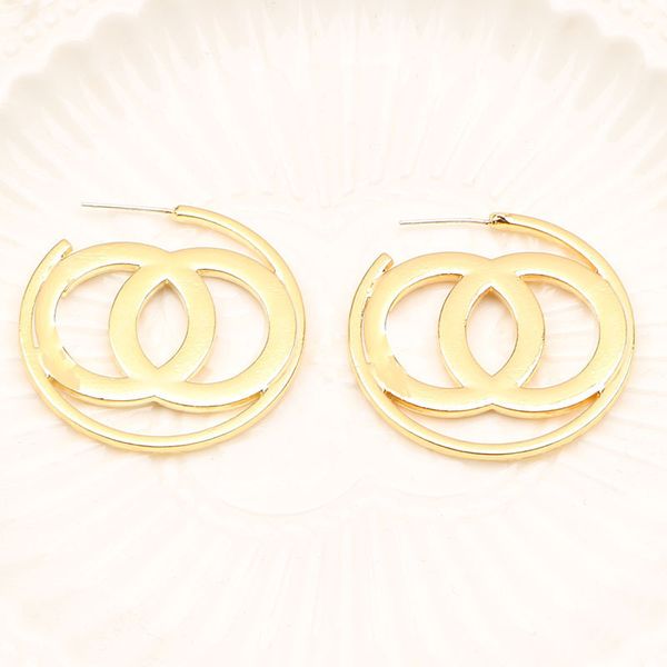 Wedding Jewelry Women Crystal Earrings Gift Ear Stud Accessories High Quality Jewellery Letter Earrings 925 Silver Needles