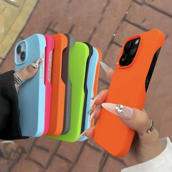 2025 New Ultra Thin Shiny Soft Silicone Anti Drop Matte TPU Designer Phone Case Suitable For Iphone 16 15 14 Plus 13 12 11 Pro Max Fluoresce