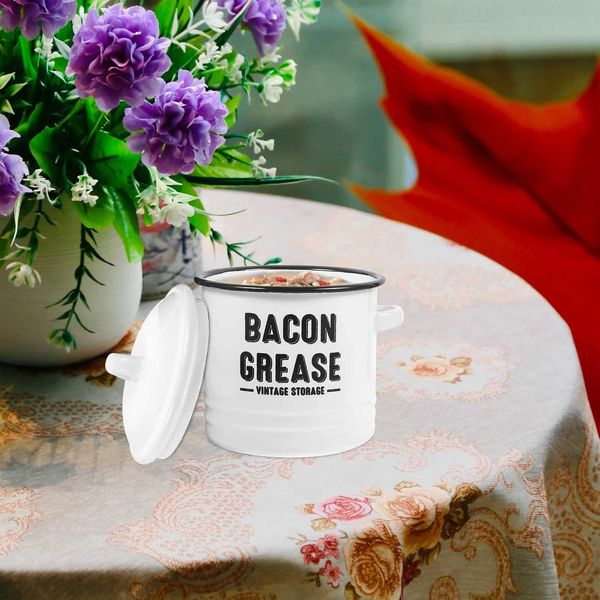 New Arrival Lard Can Stock Pot He Stew Gas Stove Cookware Counter g Kihen Stockpot Enamel Lidded Soup Pan Z241025