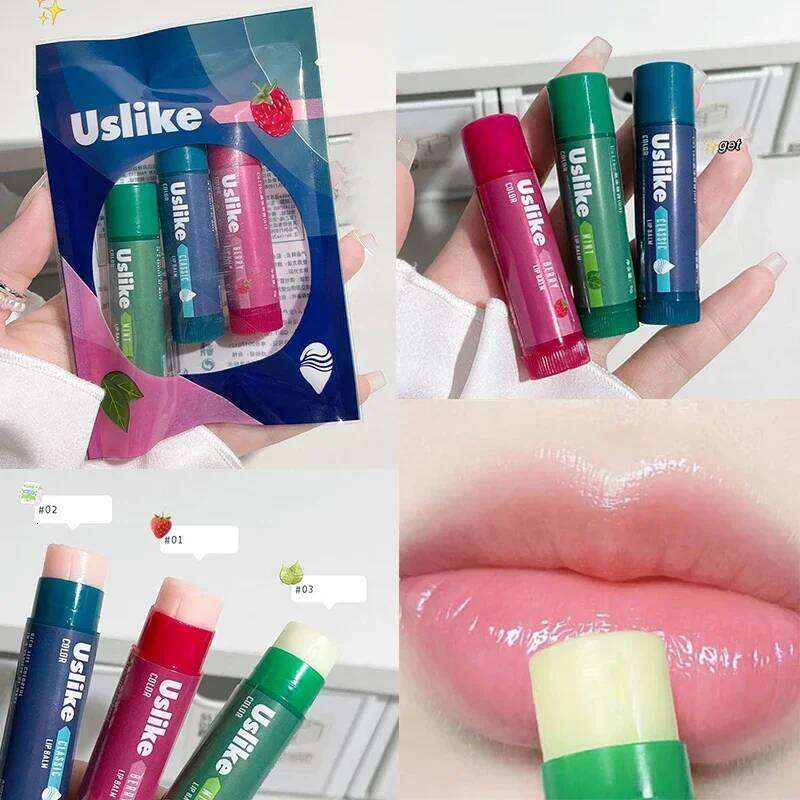 Balm Set Colorless Long Lasting Moisturizing Hydration Lips Mask Stick Reduce Line Lip Care Transparent Lipstick Primer free shipping