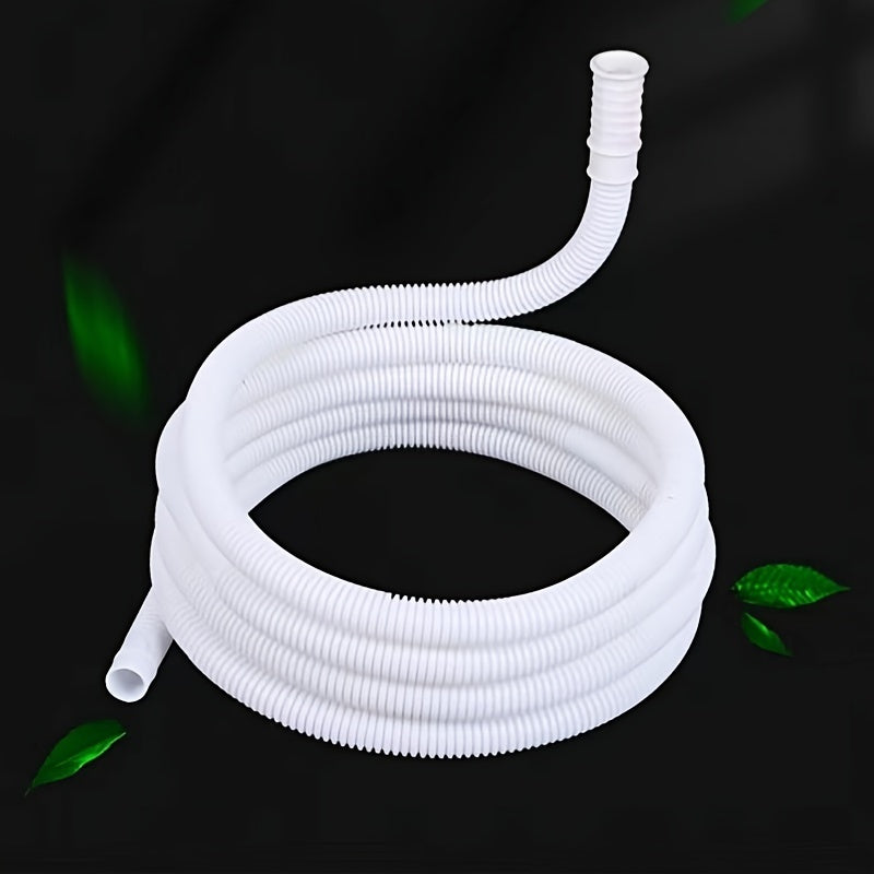 TEMU 3-meter Flexible Air Conditioner Drain Hose With Snap-on Coupler, Universal Fit Extension For Ac Unit And Washing Machine, No Electricity