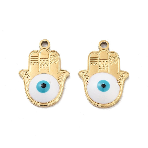 Pendentifs en émail en acier inoxydable 316 avec placage ionique (IP)