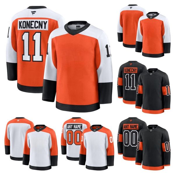 Flyer Hockey Jersey Fanatic Konecny Matvei Michkov Sanheim Sean Couturier Owen Tippett Bobby Brink Scott Laughton Morgan Frost Tyson Foerste