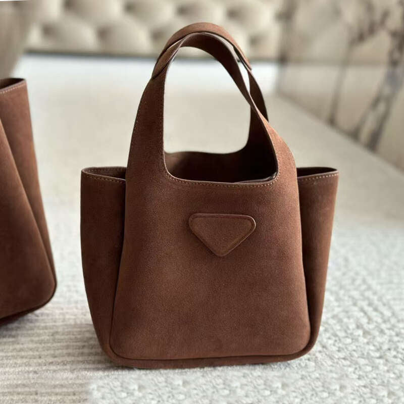 Designer Totes Bag Suede Brown Coffee Women Handbags Mini Bucket Bags Fashion Leather Crossbody Shoulder Bag